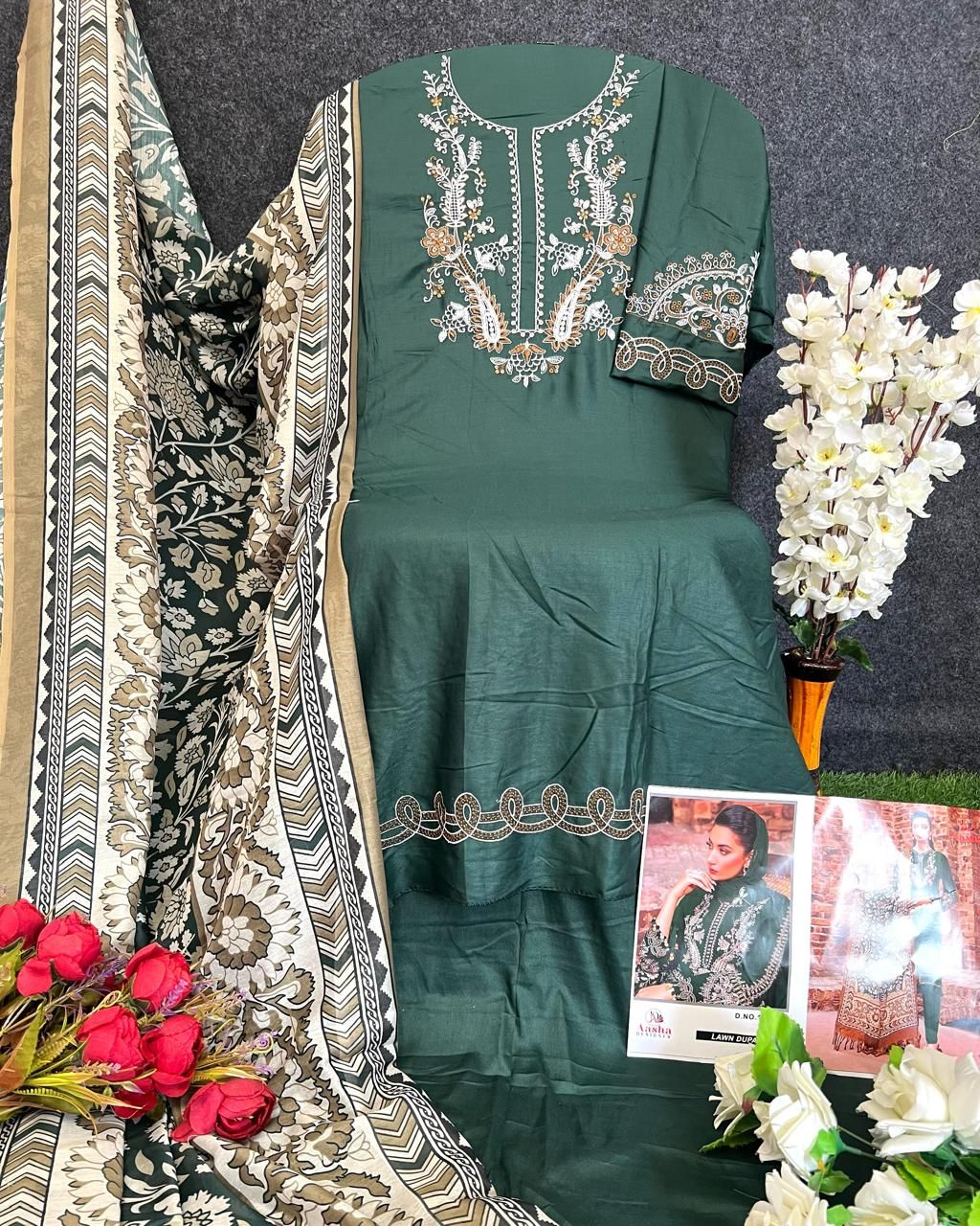 Aasha 1156 Rayon Embroidery Pakistani Suits Suppliers In Mumbai
